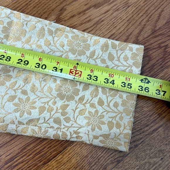 NWT Frances Valentine Gold Floral Jacquard Petrie Pant Size 4 - Picture 10 of 14